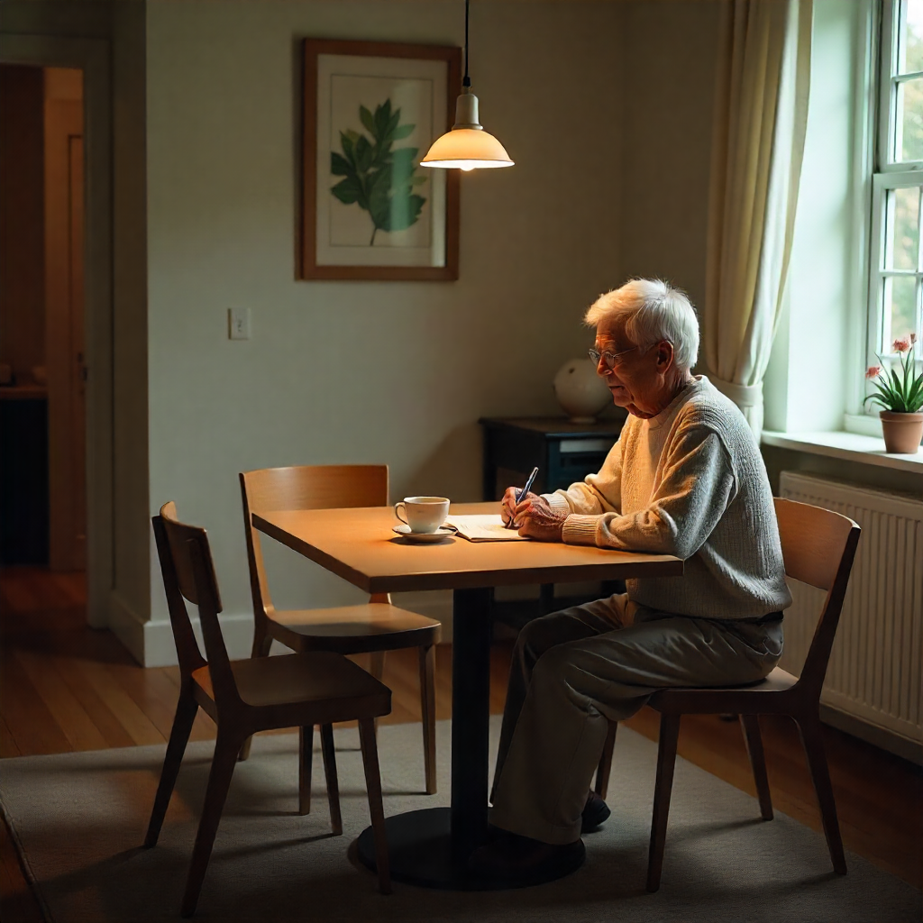 Adjustable Senior Table for Dining Comfort