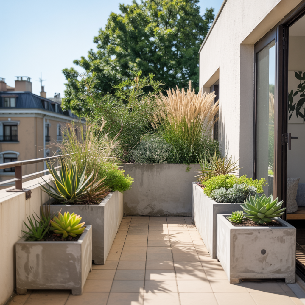 Plant Filled Apartments: 15 Ideas To Transform Your Home into a Green Oasis 3 Balcony Plant Arrangements