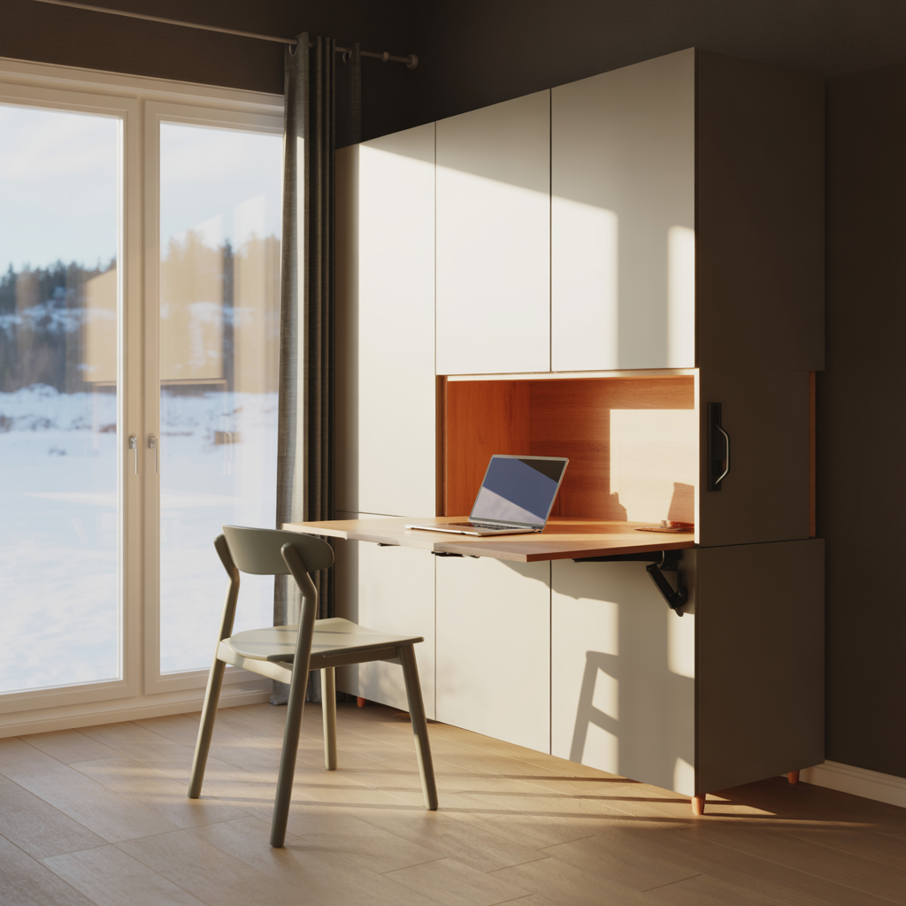 Best 15 Living Room Office Ideas to Maximize Space 4 Convertible Furniture with Hidden Desk