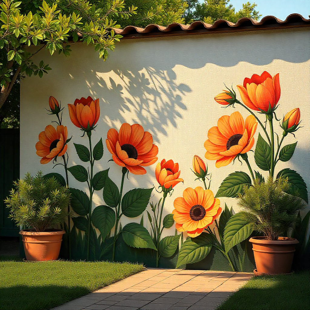 Floral Murals for a Natural Touch