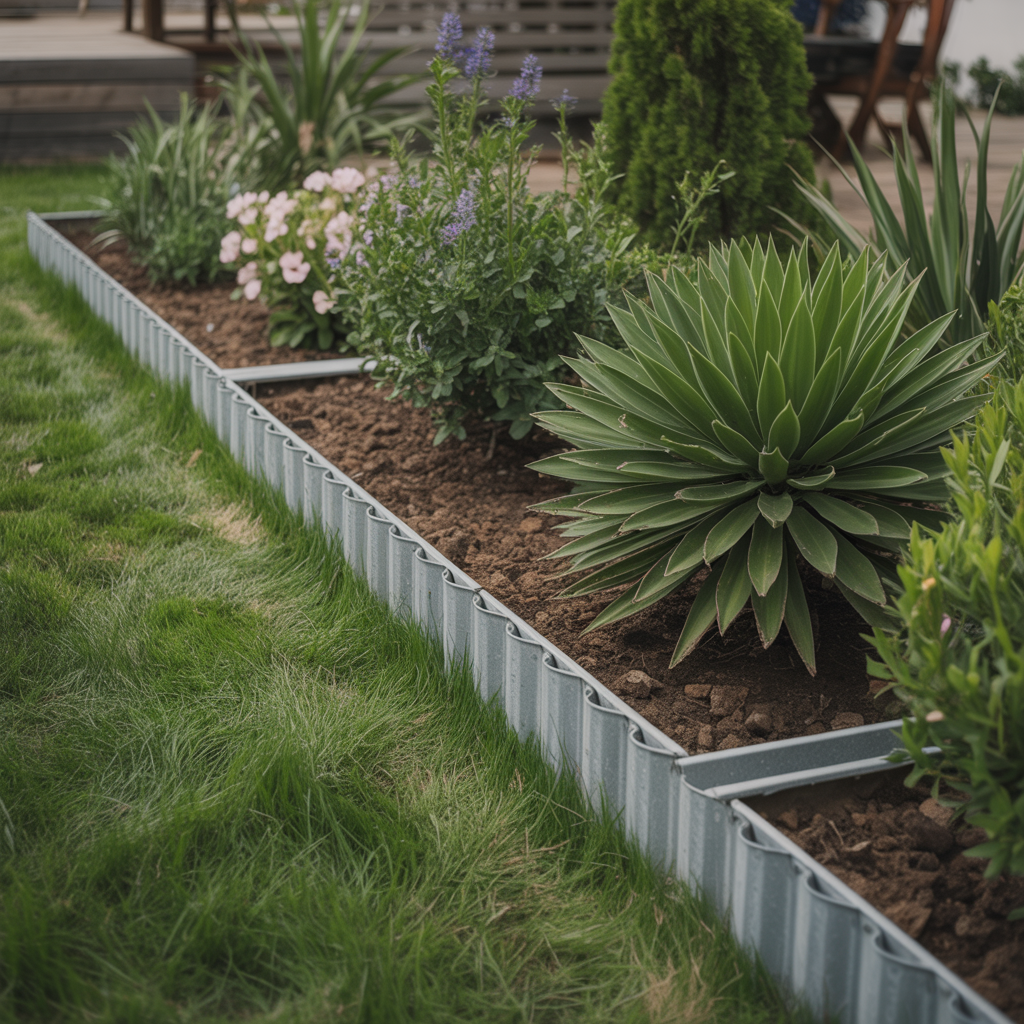 Garden Edging DIY: 15 Easy Ideas to Upgrade Your Yard 4 Metal Garden Edging