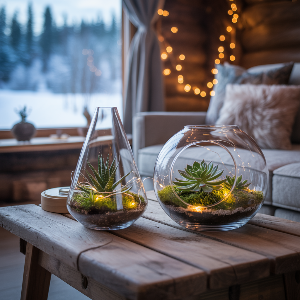 Plant Filled Apartments: 15 Ideas To Transform Your Home into a Green Oasis 11 Miniature Terrariums