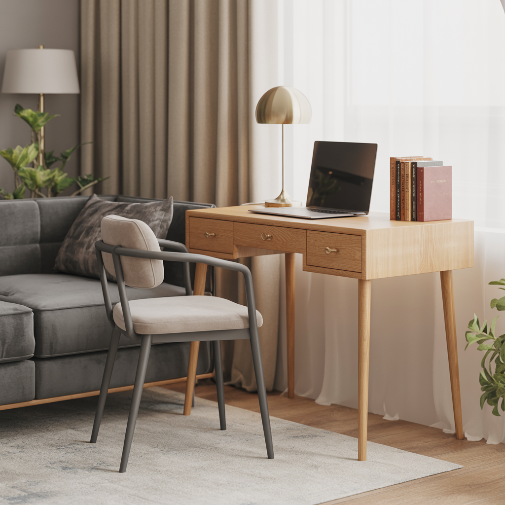 Best 15 Living Room Office Ideas to Maximize Space 2 Office Nook Beside the Sofa