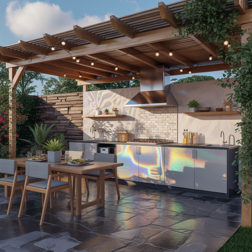 15 Best Outdoor Kitchen Ideas for Stylish Backyards 6 Outdoor Kitchen with Pergola or Gazebo