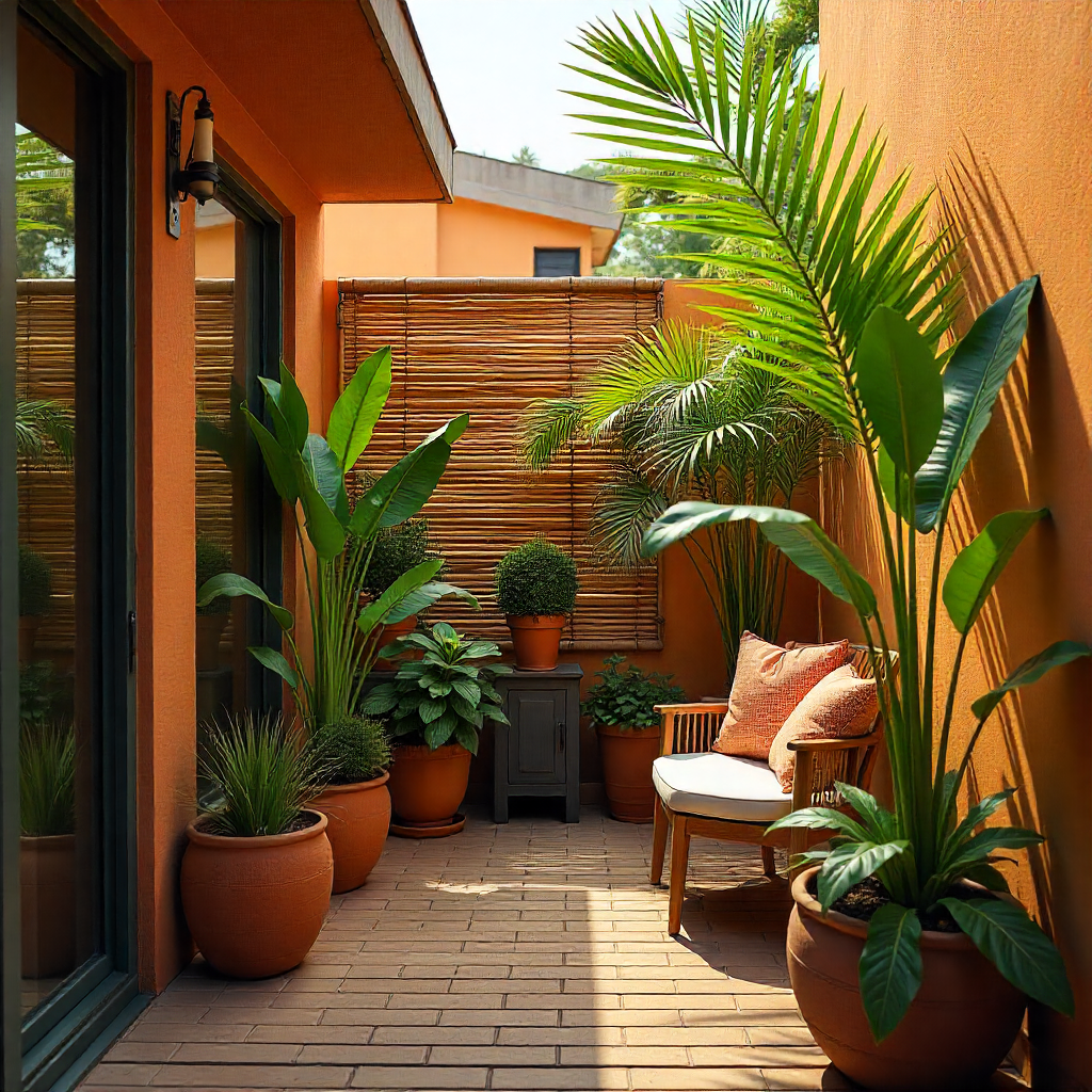Privacy Screens with Plants