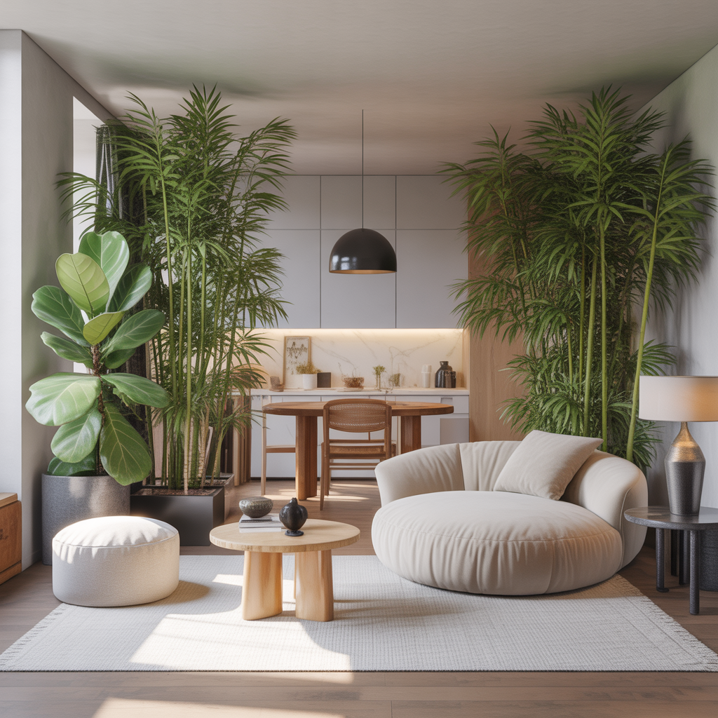 Plant Filled Apartments: 15 Ideas To Transform Your Home into a Green Oasis 6 Room Divider with Plants