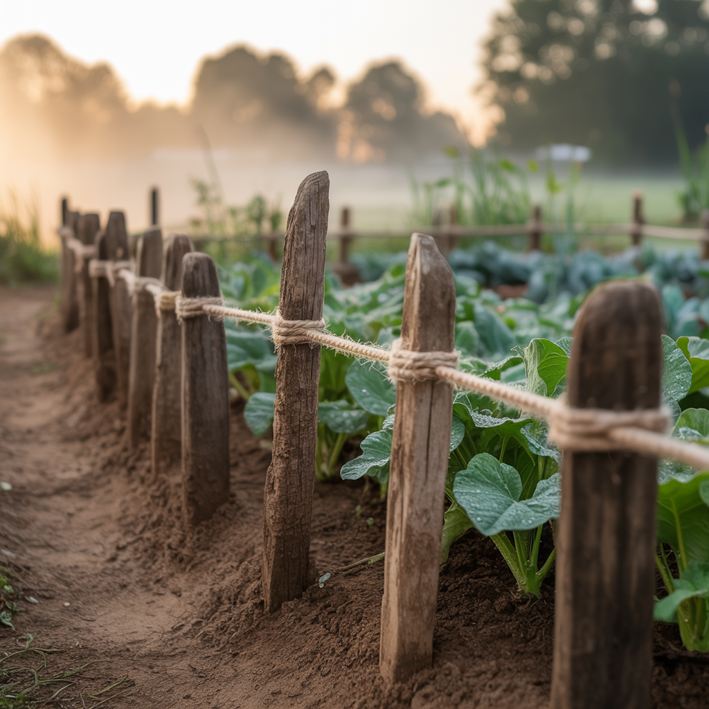 Garden Edging DIY: 15 Easy Ideas to Upgrade Your Yard 9 Rope or Twine Edging