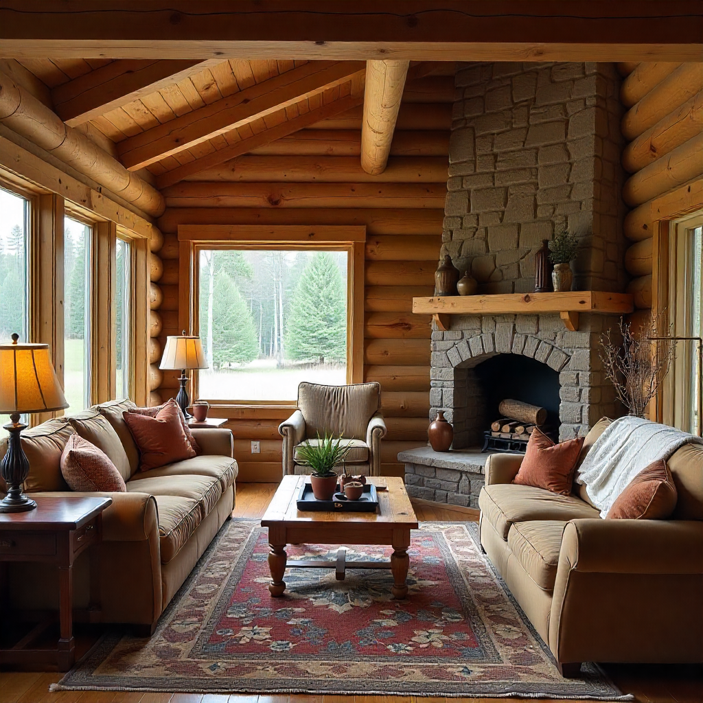 Rustic Wood Charm in Cozy Lake Cabins