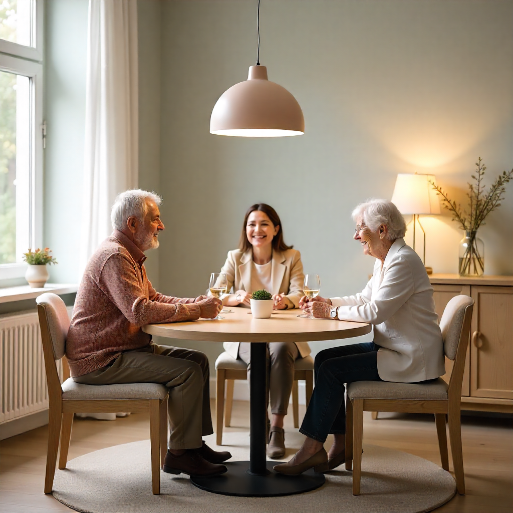 Socializing Table for Seniors