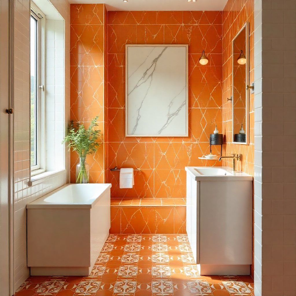 Small Bathroom Makeover: 20 Creative Ideas to Transform Your Space 6 Statement Tiles for Visual Interest