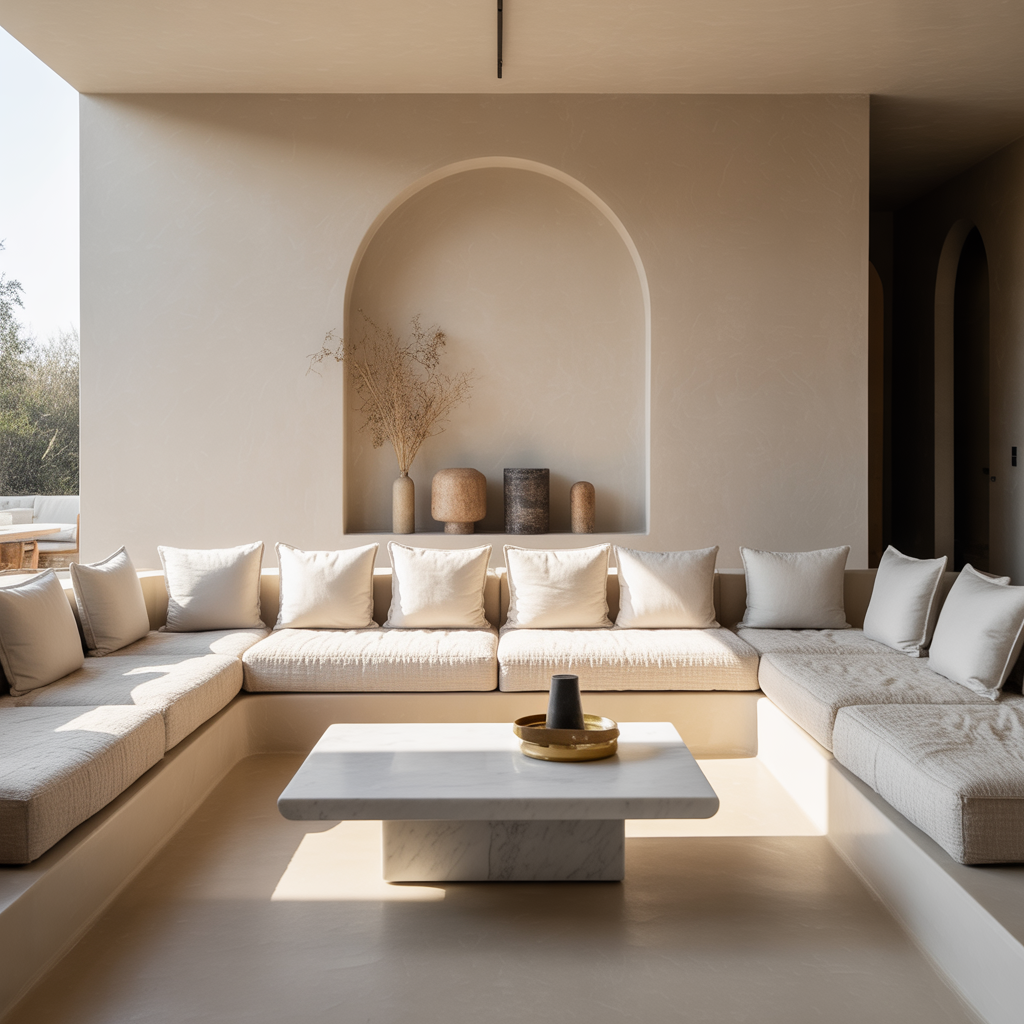 Living Room Conversation Pits: 20 Inspiring Ideas for Social Spaces 1 Sunken Sofas for Modern Minimalism