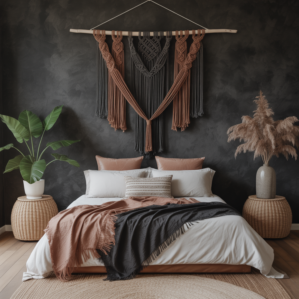Macrame in Dark Tones
