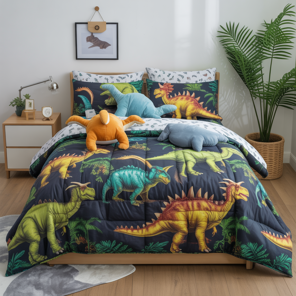 Dinosaur-Themed Bedding