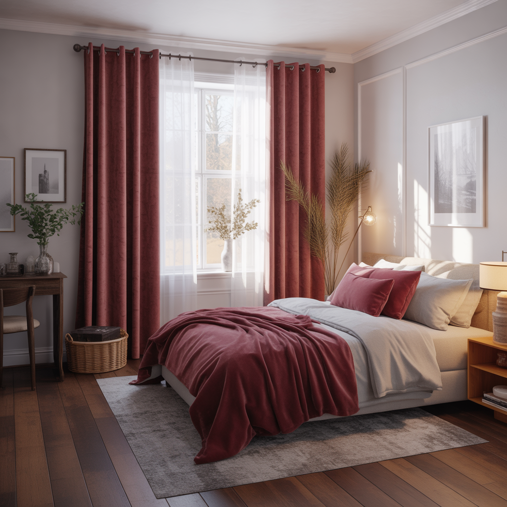 Cozy Winter Bedroom: 20 Beautiful Ideas to Create Warmth and Comfort 7 Heavy Curtains or Drapes