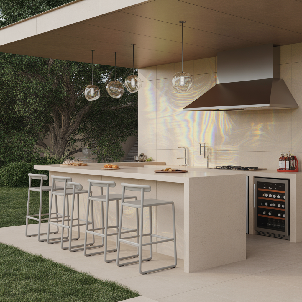 Outdoor Bar with Seating