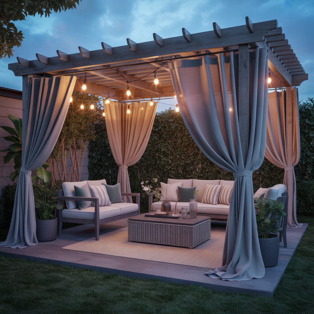 Backyard Patio Curtains: 20 Inspiring Ideas for Outdoor Comfort and Style 26 Backyard Patio Curtains