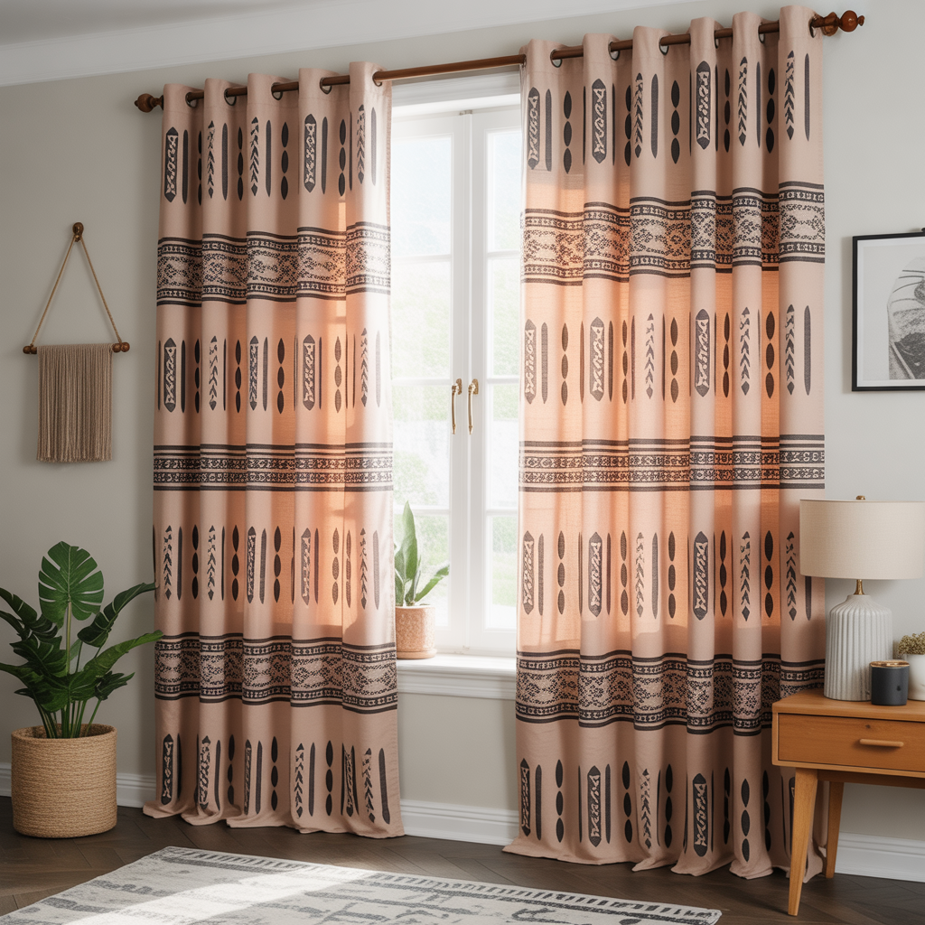 Boho Curtains: 18 Inspiring Ideas to Transform Your Home with Free-Spirited Charm 10 Blackout Boho Curtains for Practical Elegance