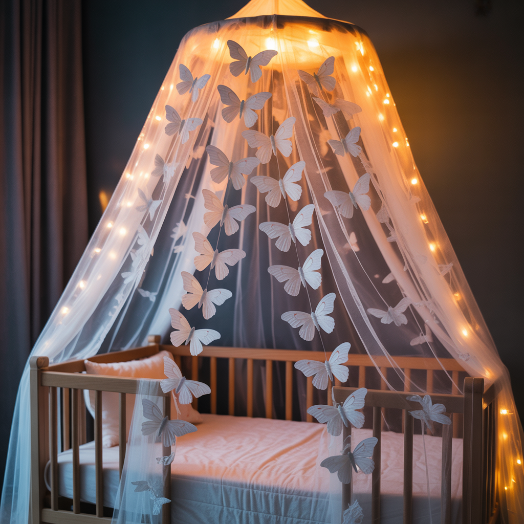 Butterfly Canopy Drapes