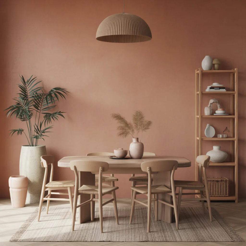 Earthy Clay and Terracotta Wallpaper