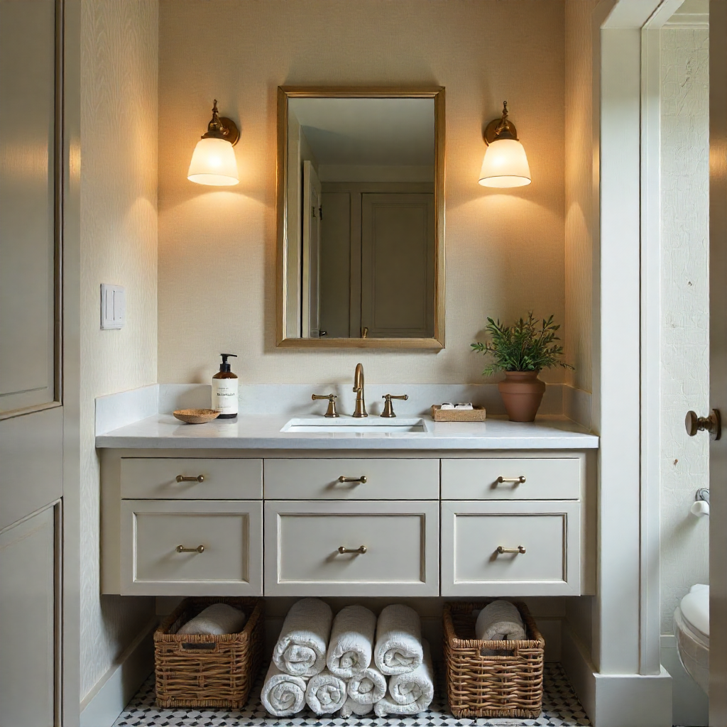 Powder Room Makeover: 20 Inspiring Ideas to Transform Your Space 3 Choose Eye-Catching Lighting