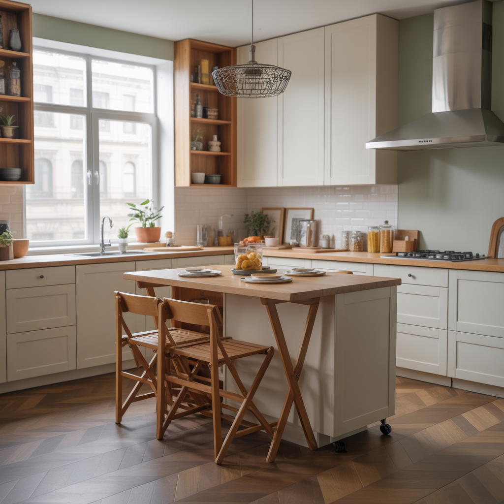 Compact Kitchen Island for Small Spaces