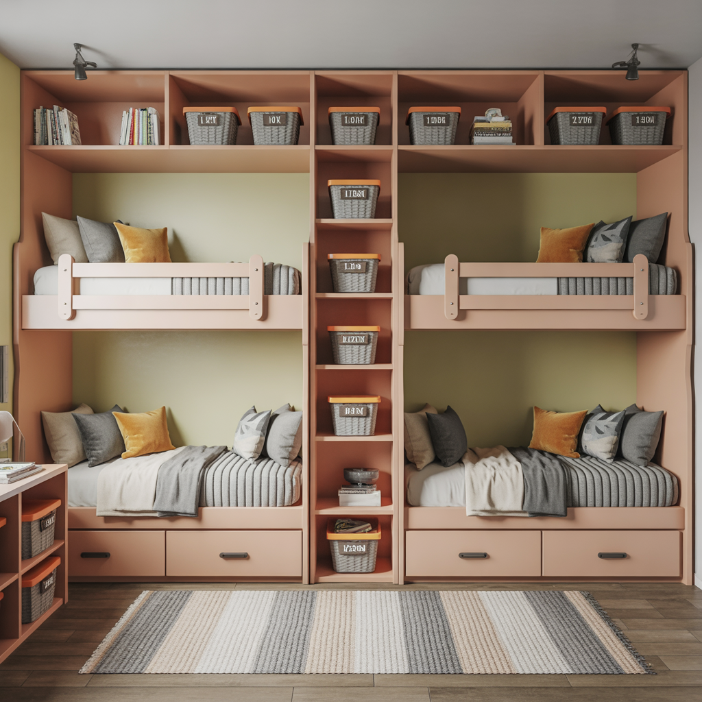 Bunk Room for Boys: 14 Creative and Practical Ideas to Maximize Space and Style 5 Creative Storage Solutions