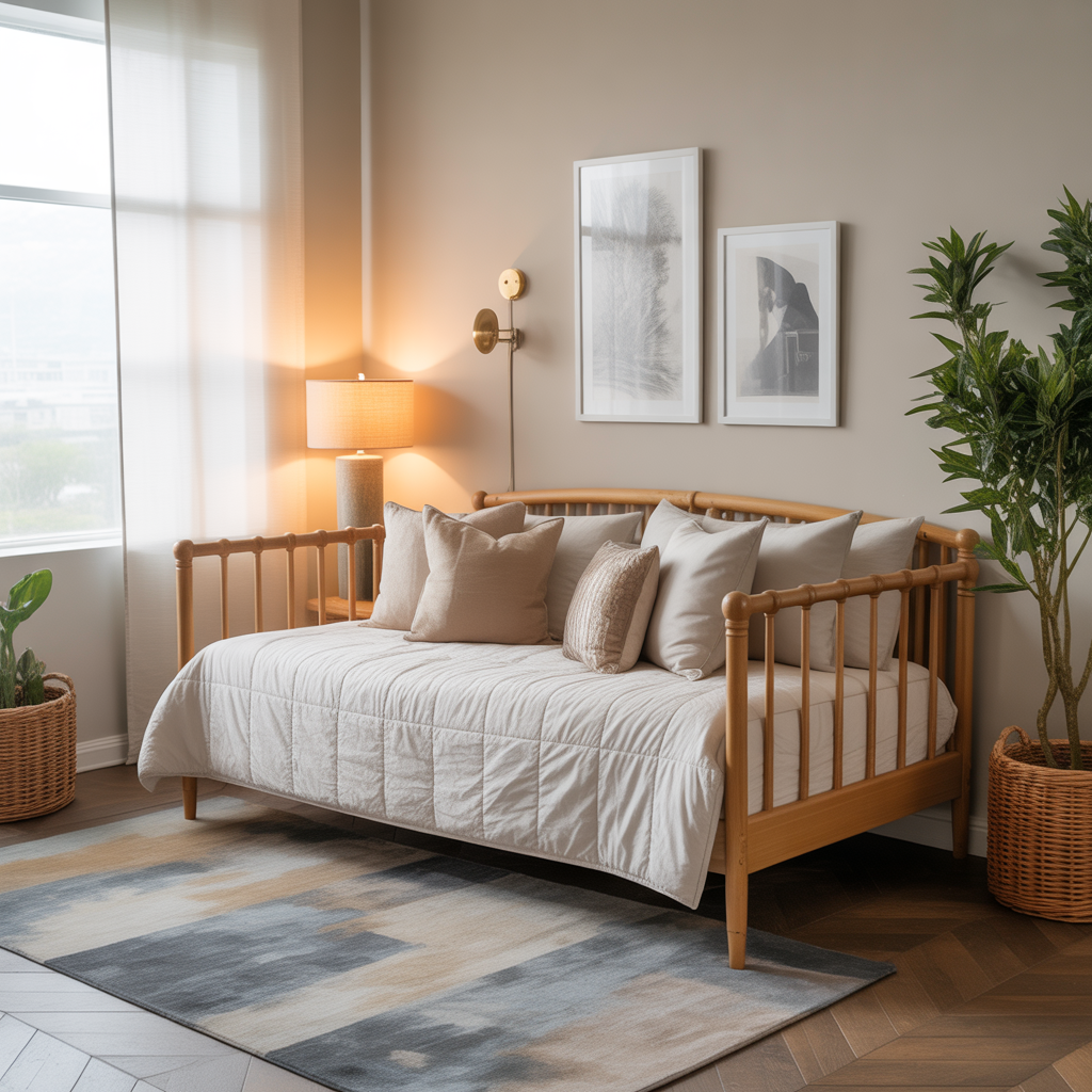 Small Bedroom Sitting Area: 15 Creative Ideas to Maximize Comfort and Style 12 Daybed for Multifunctional Living