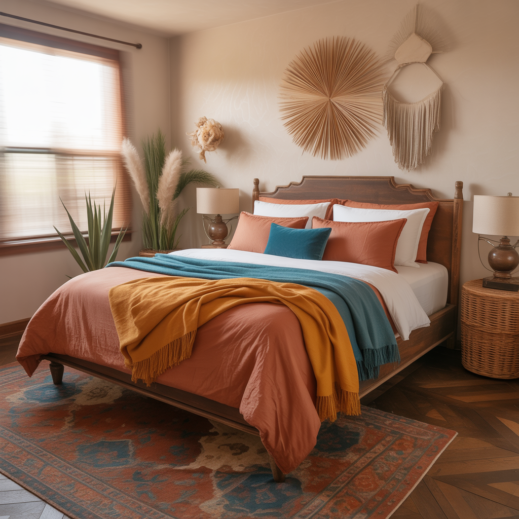 Western Ranch Bedroom:20 Inspiring Ideas to Create a Cozy Rustic Retreat 9 Warm Earthy Color Palette