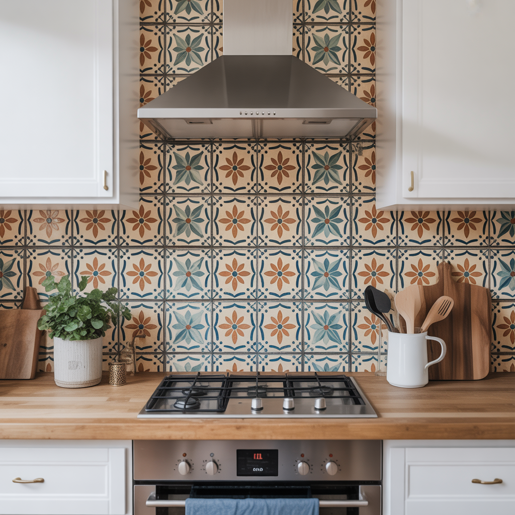 Boho Kitchen: 20 Inspiring Ideas to Create a Warm and Eclectic Space 9 Experiment with Colorful Backsplashes