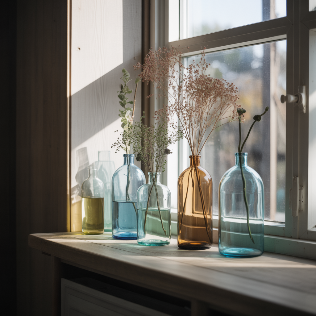 Elegant Glass Bottles and Jars