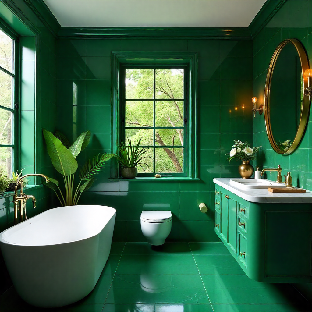 Emerald Green Bathroom