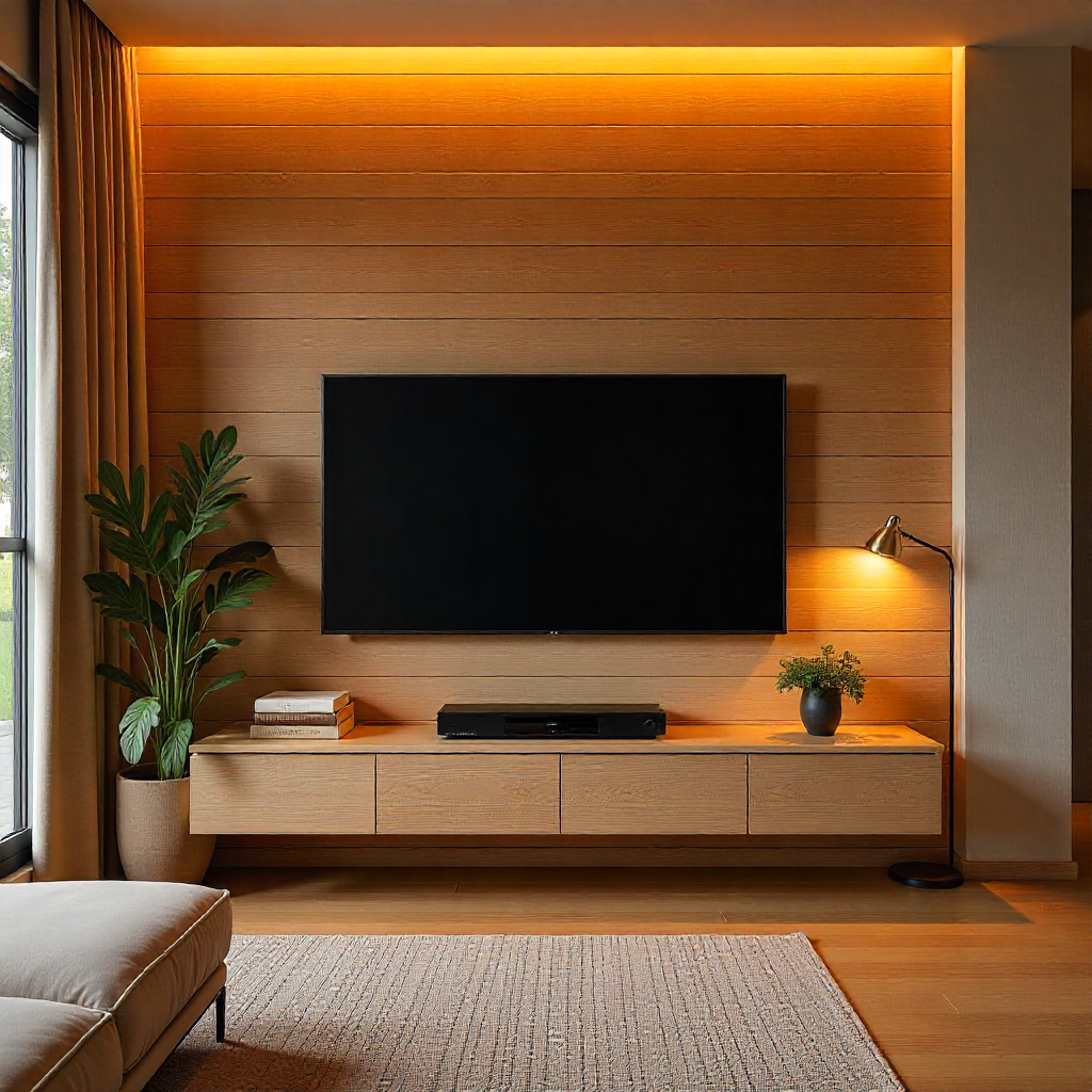 Cozy TV Room: 20 Ideas to Create the Perfect Entertainment Haven 13 Experiment with Wall Paneling and Textures