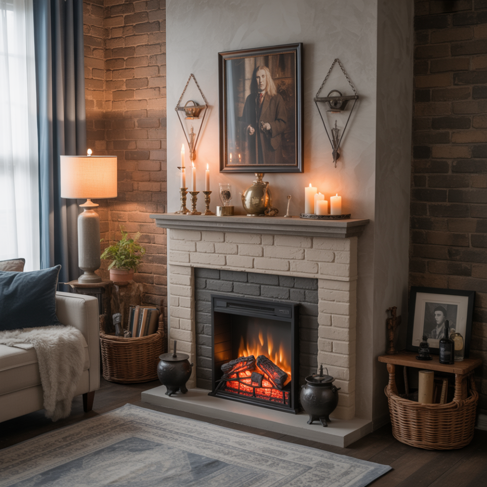 Harry Potter Bedroom: 20 Magical Ideas to Transform Your Space 18 Fireplace-Inspired Accent Piece