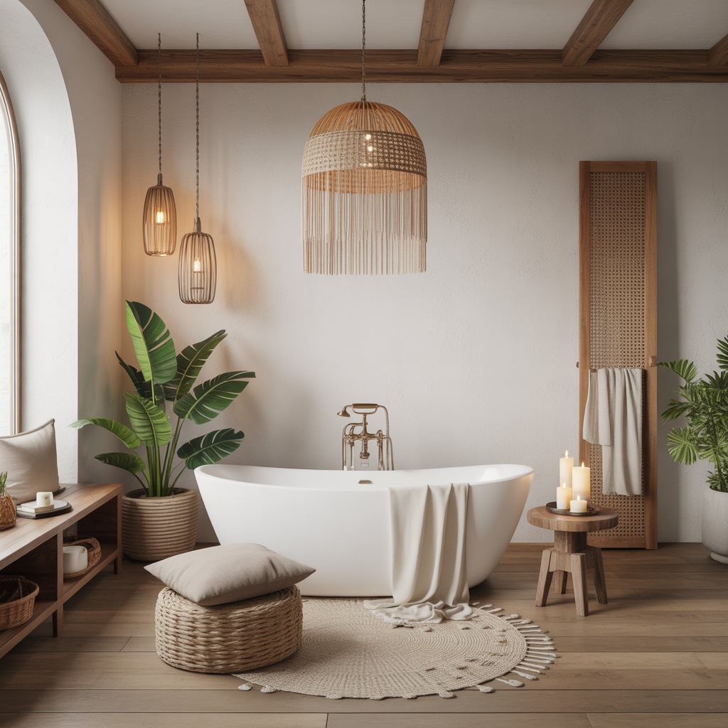 Boho Bathroom: 22 Creative Ideas for a Relaxed and Stylish Space 8 Freestanding Bathtubs as a Focal Point