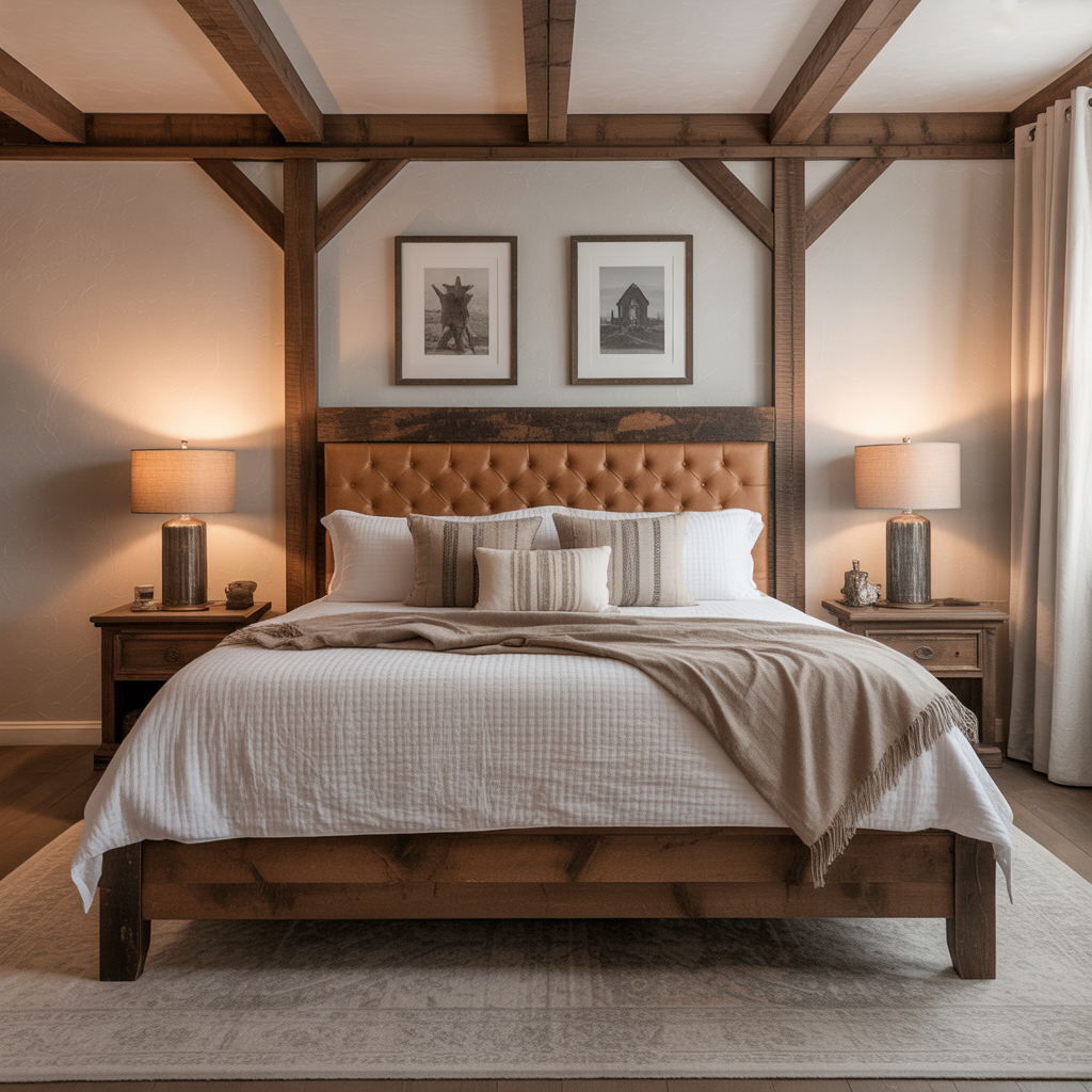 Western Ranch Bedroom:20 Inspiring Ideas to Create a Cozy Rustic Retreat 10 Headboards with Western Flair