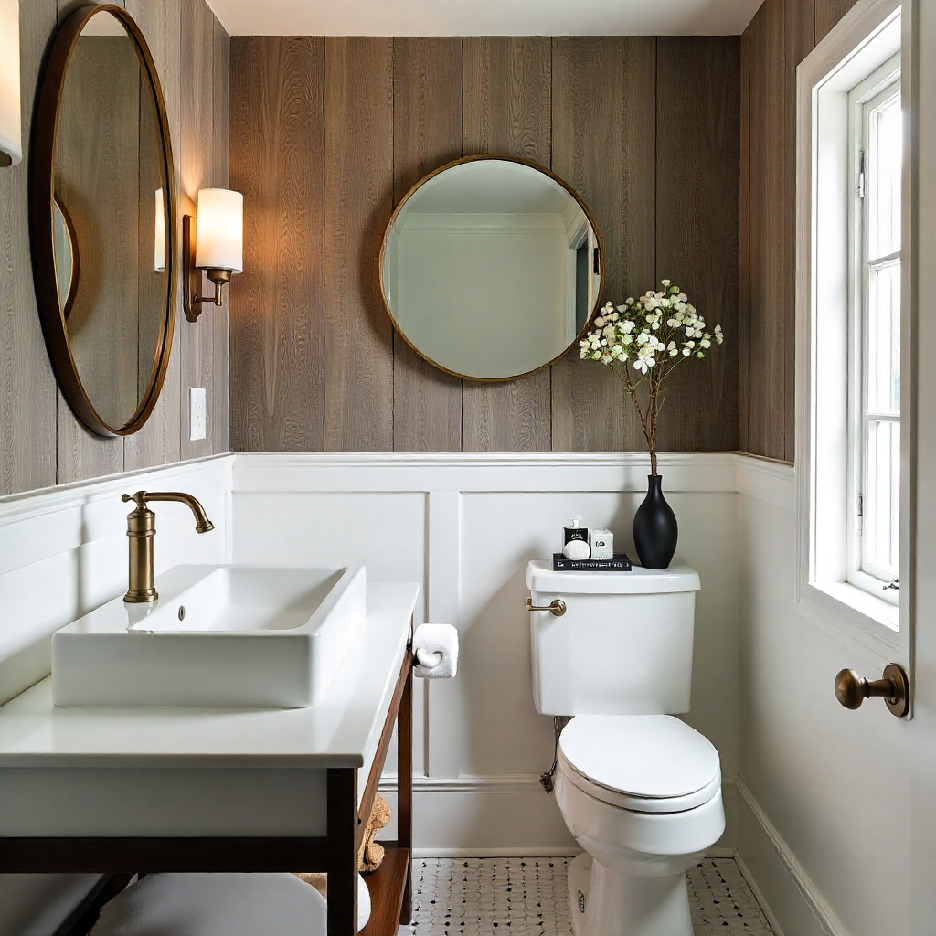 Powder Room Makeover: 20 Inspiring Ideas to Transform Your Space 20 Highlight with Accent Walls