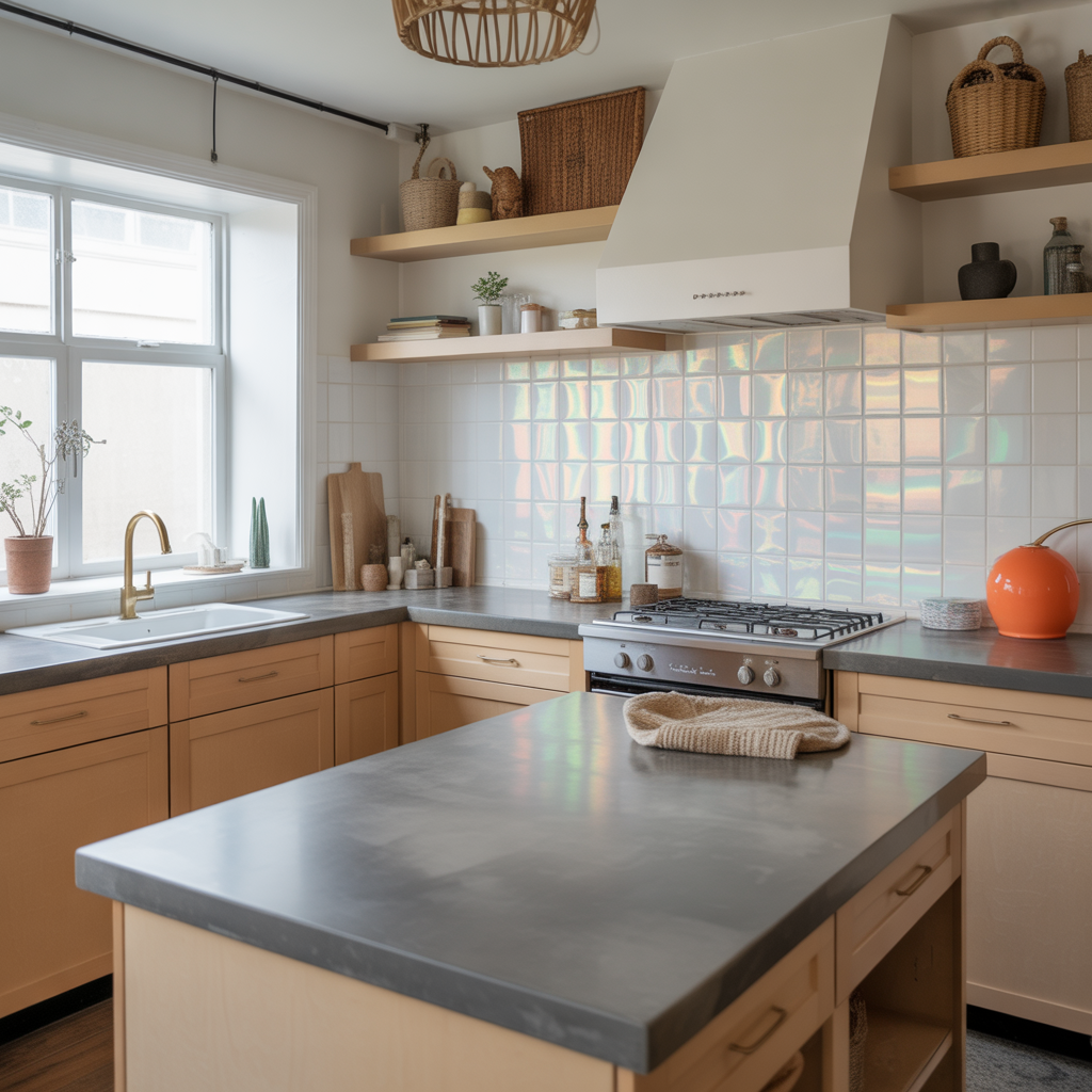 Boho Kitchen: 20 Inspiring Ideas to Create a Warm and Eclectic Space 17 Include Statement Countertops