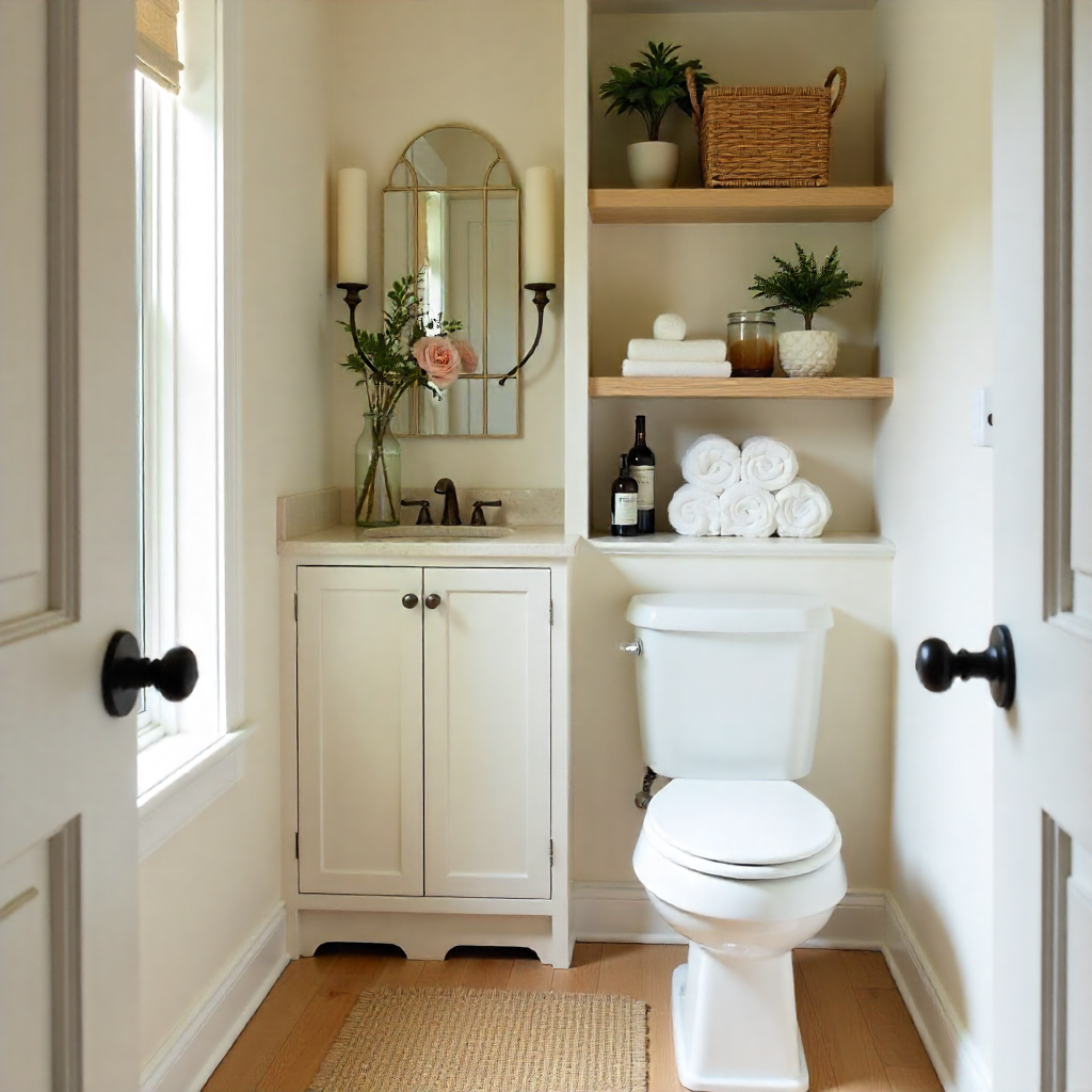 Powder Room Makeover: 20 Inspiring Ideas to Transform Your Space 10 Incorporate Built-In Storage