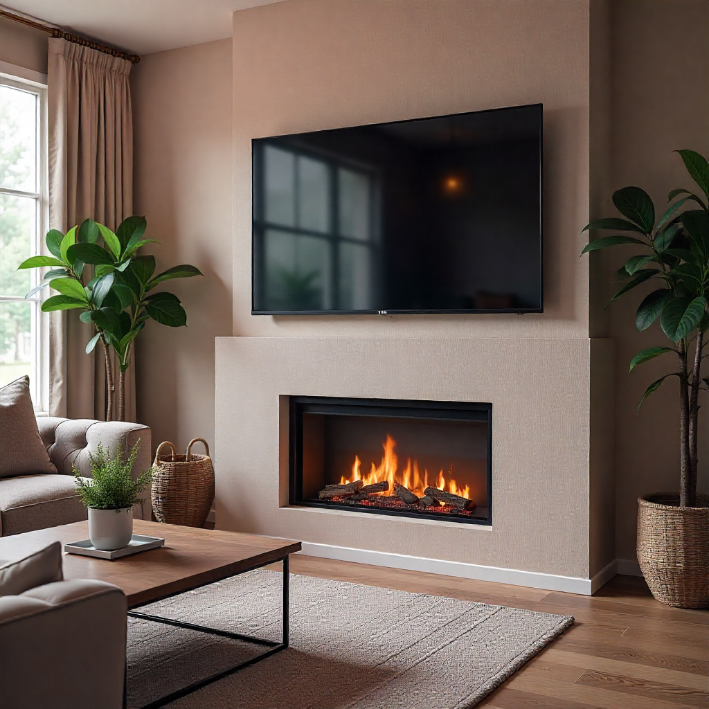 Cozy TV Room: 20 Ideas to Create the Perfect Entertainment Haven 8 Introduce a Fireplace for Extra Warmth