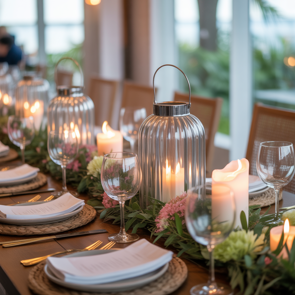 Lanterns with Soft Candlelight