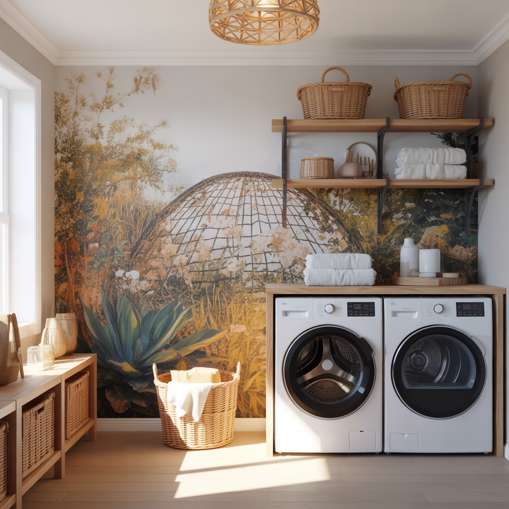 Laundry Room Mural: 20 Creative Ideas to Transform Your Space 22 Laundry Room Mural