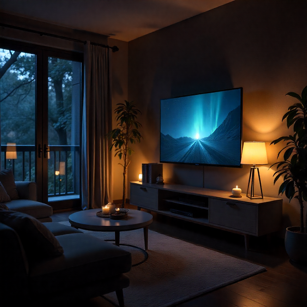 Cozy TV Room: 20 Ideas to Create the Perfect Entertainment Haven 1 Layer Soft Lighting for Ambience