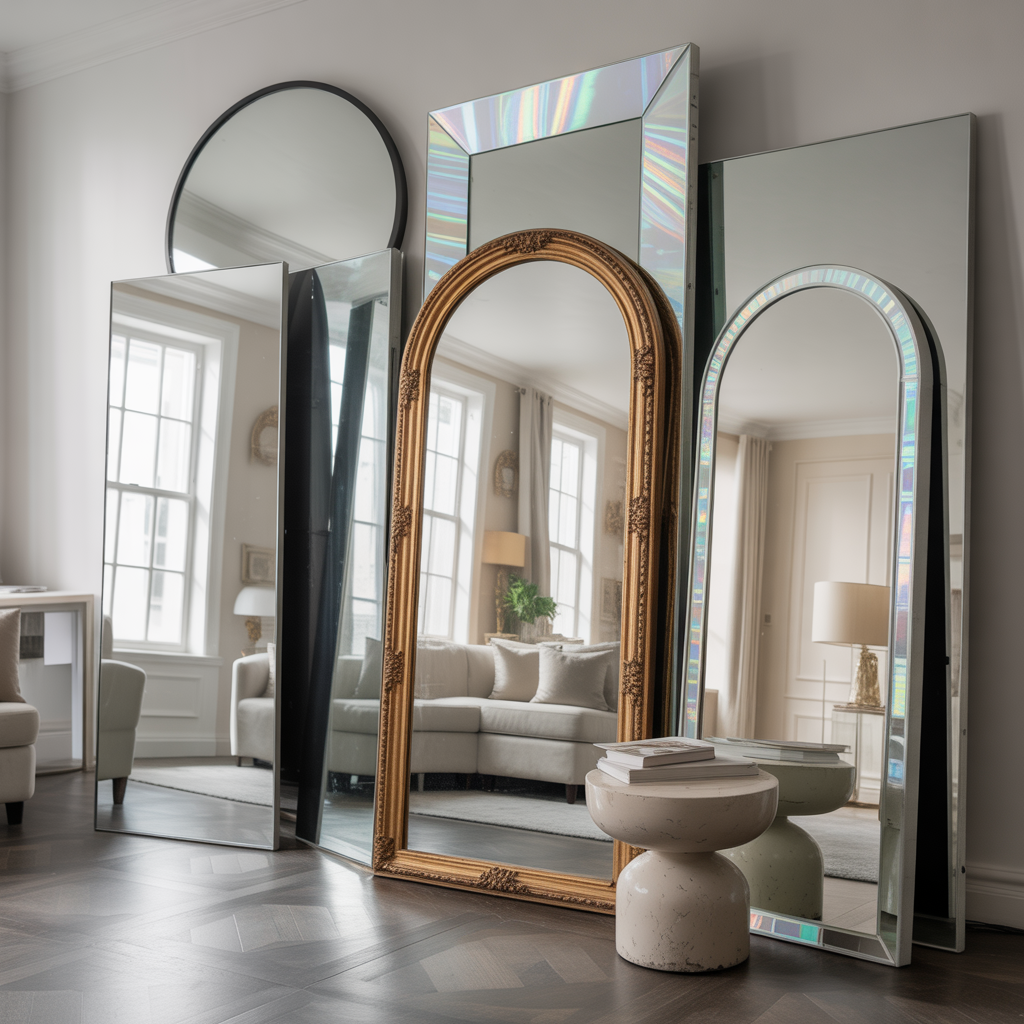 Layered Mirrors for Light and Glamour