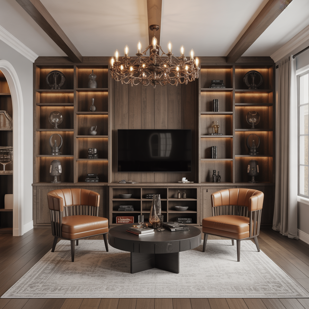 Adult Game Room: 18 Detailed Ideas for the Perfect Entertainment Space 18 Luxury Touch with High-End Decor
