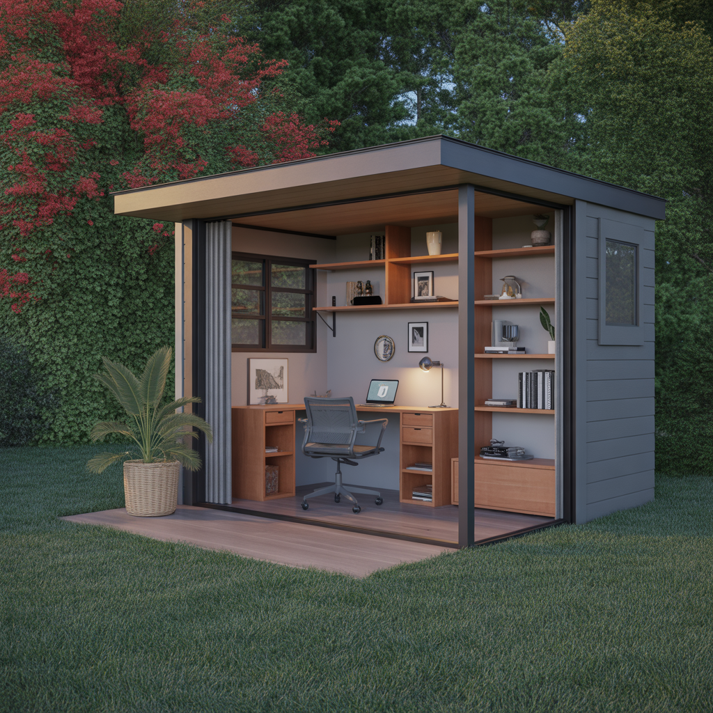 Backyard Office: 20 Creative Ideas to Build Your Dream Outdoor Workspace 5 Multi-Purpose Backyard Office