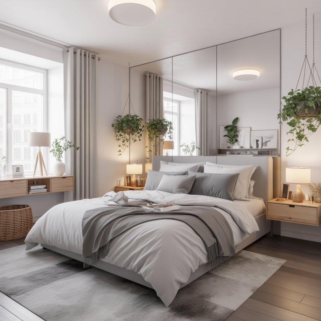 Make Bedroom Look Bigger: 20 Detailed Ideas to Transform Small Spaces into stylish room 21 Make Bedroom Look Bigger