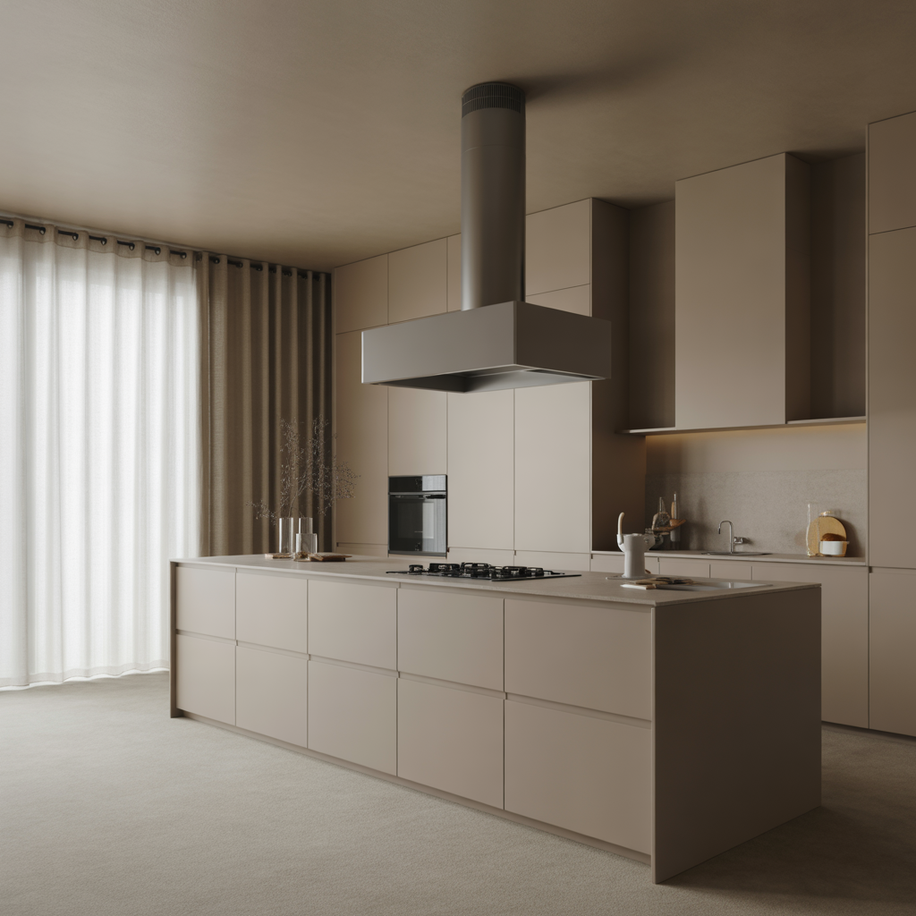 Minimalist Kitchen Island Design