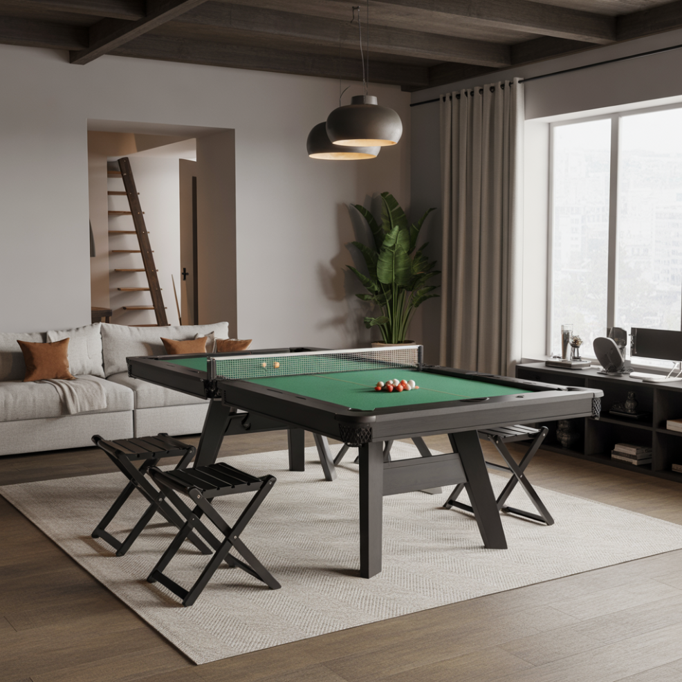 Adult Game Room: 18 Detailed Ideas for the Perfect Entertainment Space 15 Multi-Functional Convertible Furniture