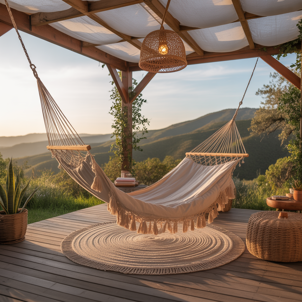 Outdoor Boho Meditation Spot