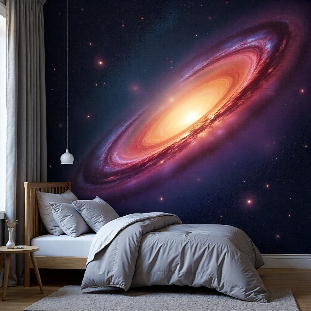 Kids Bedroom Mural: 20 Creative Ideas to Transform Your Child’s Space 11 Outer Galaxy Nebula